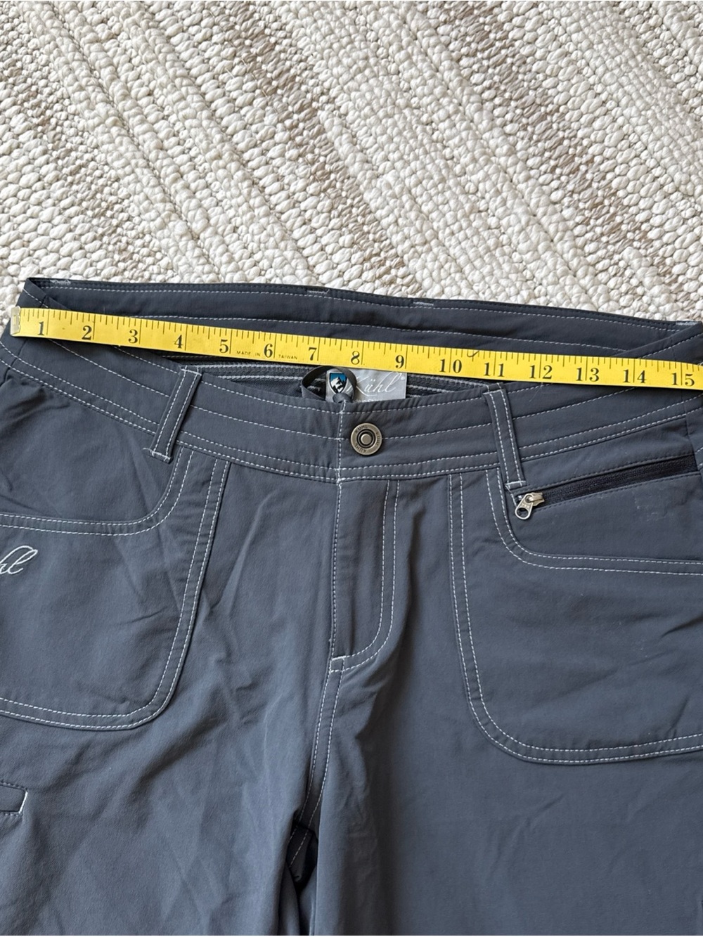 KUHL Women's Size 8 Grey Stretch Roll Up Cuff Hiking Shorts Outdoors Hiking - Picture 7 of 16
